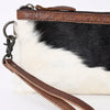 ADBG344 American Darling Genuine Hair On Hide Pattern Leather Western Wristlet