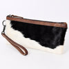 ADBG344 American Darling Genuine Hair On Hide Pattern Leather Western Wristlet