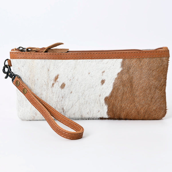 ADBG344 American Darling Hair On Hide Leather Western Style Wristlet Clutch Purse