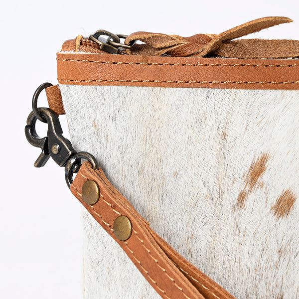ADBG344 American Darling Hair On Hide Leather Western Style Wristlet Clutch Purse