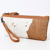 ADBG344 American Darling Hair On Hide Leather Western Style Wristlet Clutch Purse