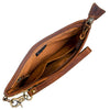 ADBG344 American Darling Western Leather Wristlet Bag with Printed Hair-On Cowhide