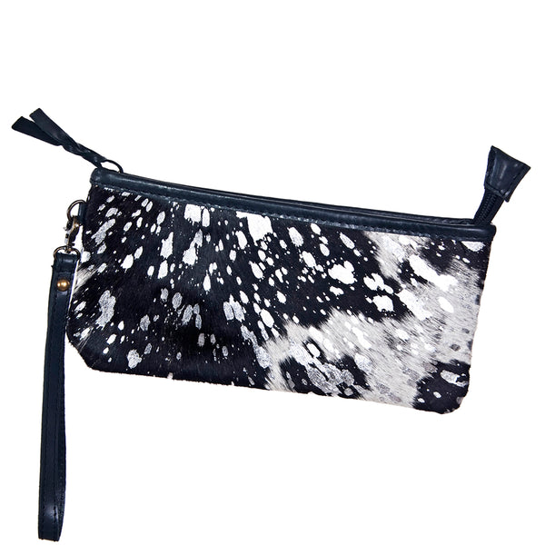 ADBG344 American Darling Hair-On Cowhide Wristlet Bag