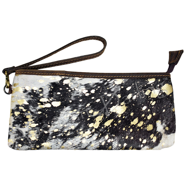 ADBG344 American Darling Hair-On Cowhide Wristlet Bag