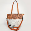 LC-ADBGS111BRW Tote Hair On Genuine Western Leather Women Bag