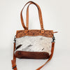 LC-ADBGS111BRW Tote Hair On Genuine Western Leather Women Bag