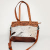 LC-ADBGS111BRW Tote Hair On Genuine Western Leather Women Bag