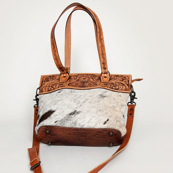 LC-ADBGS111BRW Tote Hair On Genuine Western Leather Women Bag