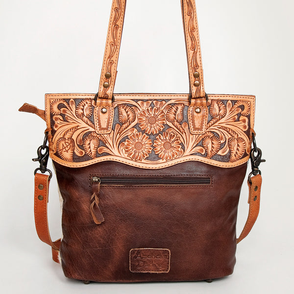 LC-ADBGS111BRW Tote Hair On Genuine Western Leather Women Bag