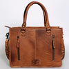 ADBG230 American Darling Western Tote Bag - Handcrafted Hair-On Cowhide & Hand-Tooled Leather