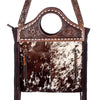 ADBG347 American Darling Western Leather Clutch Bag with Hand Tooled Floral Carving