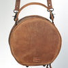 ADBG353 American Darling Hand Tooled Floral Leather Canteen Bag Western Crossbody