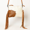 ADBG109 American Darling Hair-On Cowhide Crossbody Bag - Genuine Leather Western Purse