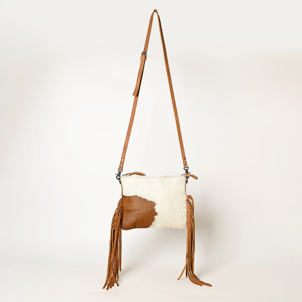 ADBG109 American Darling Hair-On Cowhide Crossbody Bag - Genuine Leather Western Purse