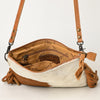 ADBG109 American Darling Hair-On Cowhide Crossbody Bag - Genuine Leather Western Purse