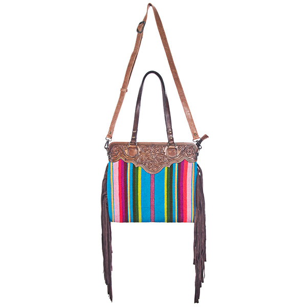 LC-ADBGS144SER8BR Messenger Genuine Western Leather Women Bag Cora