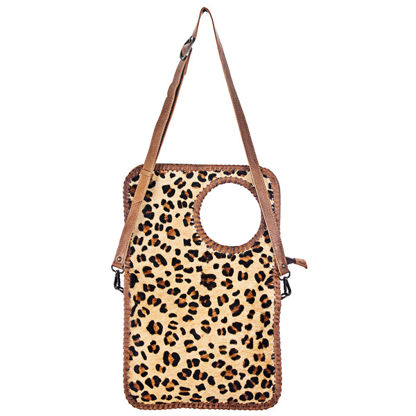 ADBG180 American Darling Hair-On Cowhide & Braided Leather Western Clutch Bag