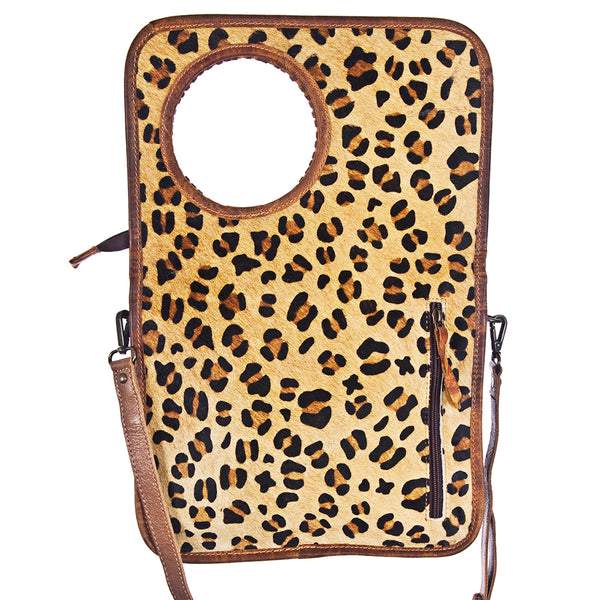 ADBG180 American Darling Hair-On Cowhide & Braided Leather Western Clutch Bag