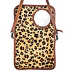 ADBG180 American Darling Hair-On Cowhide & Braided Leather Western Clutch Bag