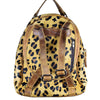 ADBGS156 Printed Cowhide Leather Backpack with Tooled Floral Pocket - Western Wild Style