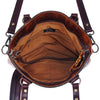 ADBG357 American Darling Hand Tooled Leather Small Cross body Bag with Western Fringes