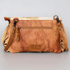 ADBG360 American Darling Hand Tooled Leather Small Cross body Bag with Hair-On Cowhide