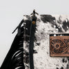 ADBG360 American Darling Hand Tooled Leather Small Cross body Bag with Hair-On Cowhide