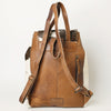 ADBG363 American Darling Backpack Bag Handcrafted Hair-On Cowhide Western Leather