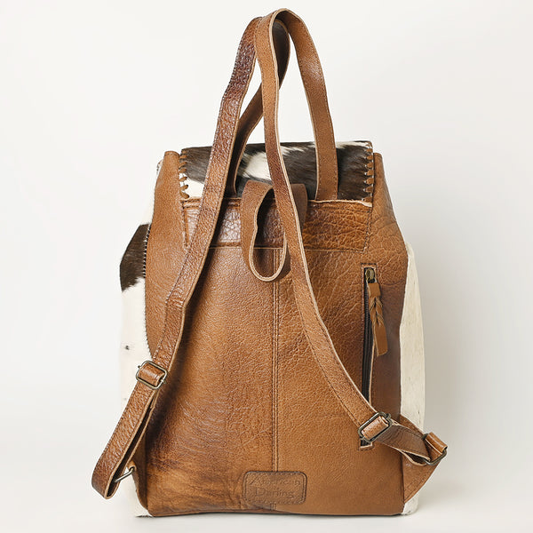 ADBG363 American Darling Backpack Bag Handcrafted Hair-On Cowhide Western Leather
