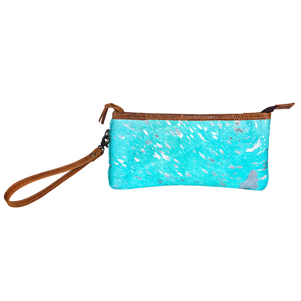 ADBG344 American Darling Hair On Hide Leather Western Style Wristlet Clutch Purse