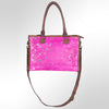 LC-ADBGS118PKACSL Tote Hair-On Genuine Western Leather Women Bag Cady
