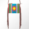 ADBG236 American Darling Handcrafted Western Cross body Bag with Saddle Blanket and Fringes