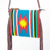ADBG236 American Darling Handcrafted Western Cross body Bag with Saddle Blanket and Fringes