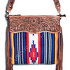 ADBG400 American Darling Hand Tooled Saddle Blanket Signature Cross body Bag