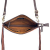 ADBG402 American Darling Hand Tooled Leather Hair-On Small Cross body Bag