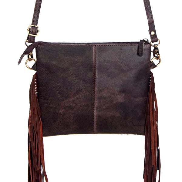 ADBG402 American Darling Hand Tooled Leather Hair-On Small Cross body Bag