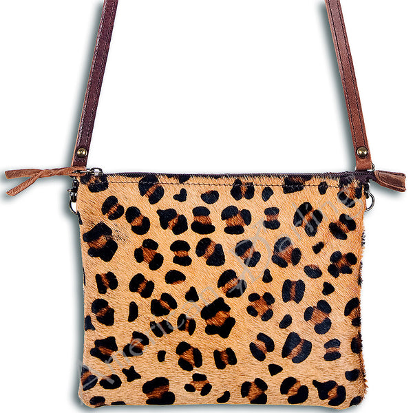 ADBG109 American Darling Hair-On Cowhide Crossbody Bag with Fringe