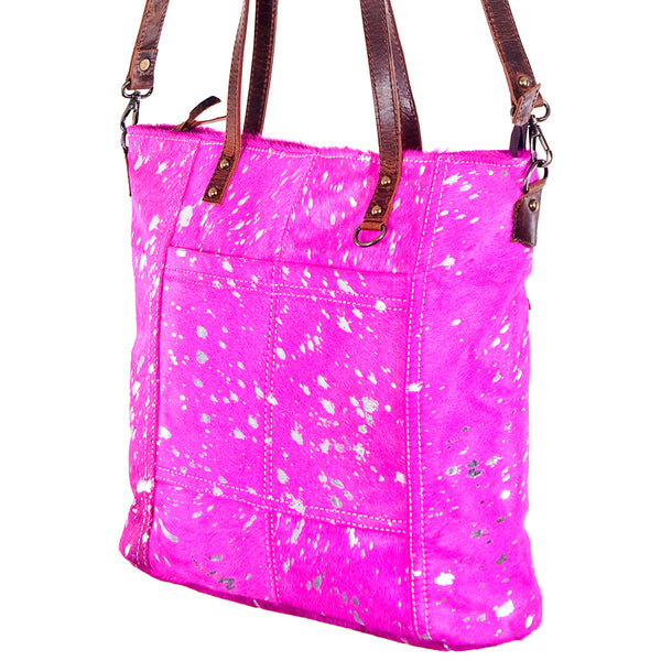 ADBG106 American Darling Hair-on Cowhide Western Tote Bag Genuine Leather