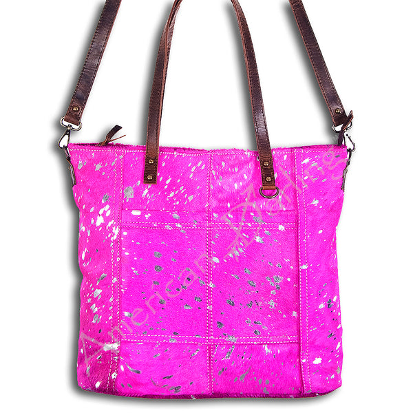ADBG106 American Darling Hair-on Cowhide Western Tote Bag Genuine Leather