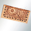 ADBG258 American Darling Wallet Bag - Hand Tooled Floral Leather & Buck Stitched Western Wallet