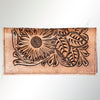 ADBG258 American Darling Wallet Bag - Hand Tooled Floral Leather & Buck Stitched Western Wallet
