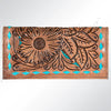 ADBG258 American Darling Wallet Bag - Hand Tooled Floral Leather & Buck Stitched Western Wallet