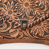 ADBG395BR Authentic Hand-Tooled Genuine Leather Envelope Clutch with Artisan Crafting