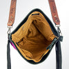 ADBG316 American Darling Hand Tooled Genuine Leather Large Cross body Bag