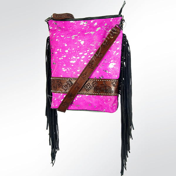 ADBG316 American Darling Hand Tooled Genuine Leather Large Cross body Bag