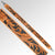 ADBT102 Tooled Leather Bag Strap - Floral Vine Design on Black