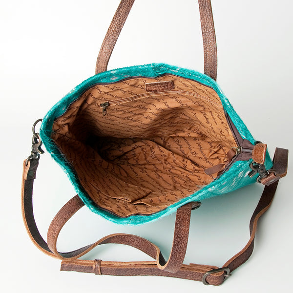 ADBG106 American Darling Hair-on Cowhide Western Tote Bag Genuine Leather