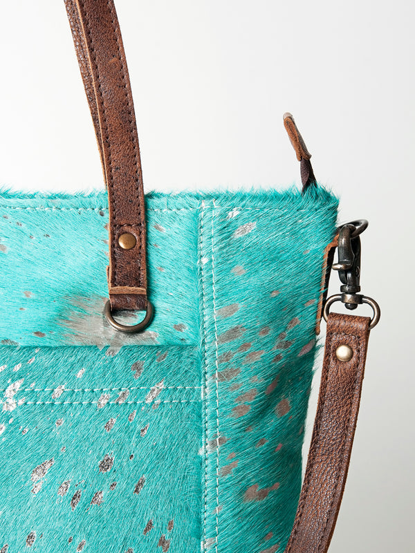 ADBG106 American Darling Hair-on Cowhide Western Tote Bag Genuine Leather