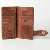 ADBG447 American Darling Luxury Hand-Tooled Leather Wallet with Secure Snap Closure