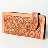 ADBG447 American Darling Luxury Hand-Tooled Leather Wallet with Secure Snap Closure